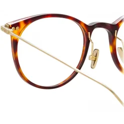 Linda Farrow - Linear Childs D-Frame Optical Glasses in Dark Tortoishell - LF03C3OPT - Eyewear - Avvenice^ Sunglasses