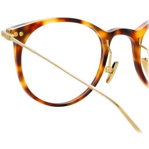 Linda Farrow - Linear Childs D-Frame Optical Glasses in Tortoiseshell - LF03C9OPT - Eyewear - Avvenice^ Sunglasses