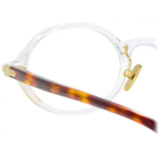 Linda Farrow - Linear Eaves A Oval Optical Glasses in Clear - LF11AC3OPT - Eyewear - Avvenice