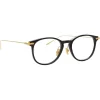 Linda Farrow - Linear Fuller D-Frame Optical Glasses in Black - LF01C1OPT - Eyewear - Avvenice^ Sunglasses