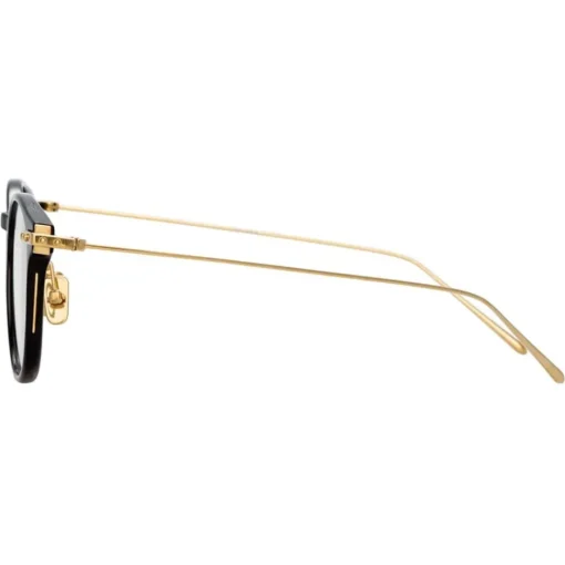Linda Farrow - Linear Fuller D-Frame Optical Glasses in Black - LF01C1OPT - Eyewear - Avvenice^ Sunglasses