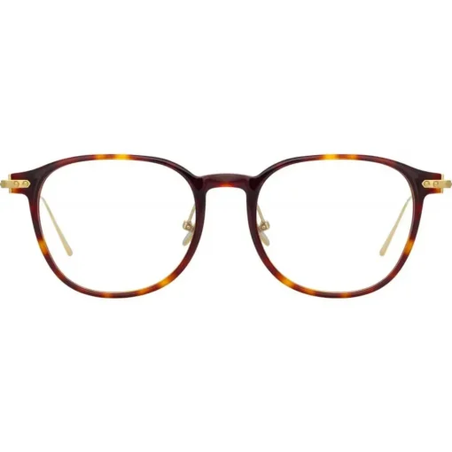 Linda Farrow - Linear Meier A D-Frame Optical Glasses in Tortoiseshell - LF16AC3OPT - Eyewear - Avvenice