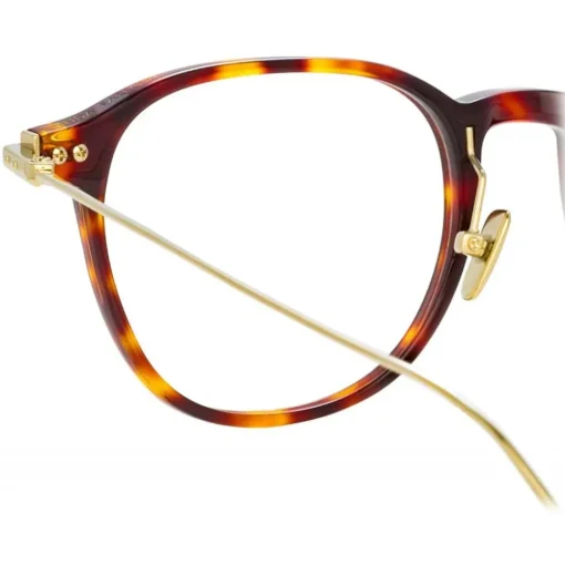 Linda Farrow - Linear Meier A D-Frame Optical Glasses in Tortoiseshell - LF16AC3OPT - Eyewear - Avvenice