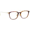 Linda Farrow - Linear Wright A Rectangular Optical Glasses in Tortoiseshell - LF07AC3OPT - Eyewear - Avvenice