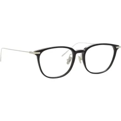 Linda Farrow - Linear Wright Rectangular Optical Glasses in Black - LF07C2OPT - Eyewear - Avvenice^ Sunglasses