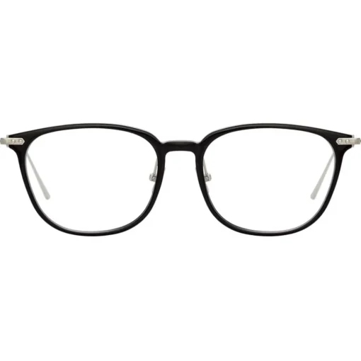 Linda Farrow - Linear Wright A Rectangular Optical Glasses in Black - LF07AC2OPT - Eyewear - Avvenice^ Sunglasses