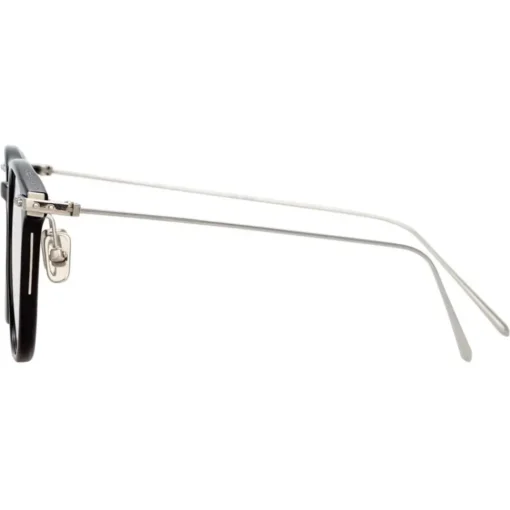 Linda Farrow - Linear Wright Rectangular Optical Glasses in Black - LF07C2OPT - Eyewear - Avvenice^ Sunglasses