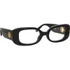 Linda Farrow - Lola Rectangular Optical Glasses in Black - LFL1117C4OPT - Eyewear - Avvenice
