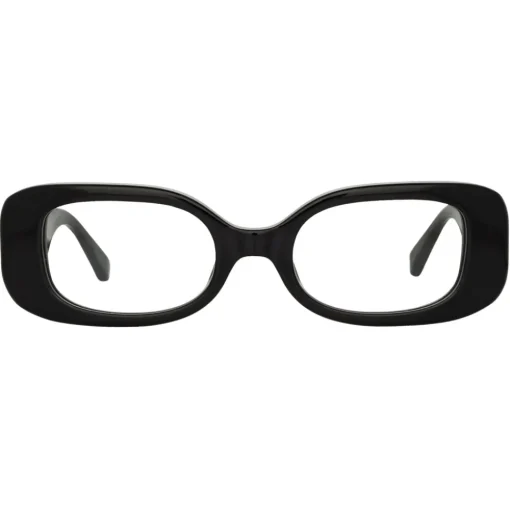 Linda Farrow - Lola Rectangular Optical Glasses in Black - LFL1117C4OPT - Eyewear - Avvenice
