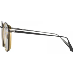Linda Farrow - Maco Squared Optical Glasses in Nickel - LFL1220C4OPT - Eyewear - Avvenice^ Sunglasses