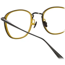 Linda Farrow - Maco Squared Optical Glasses in Nickel - LFL1220C4OPT - Eyewear - Avvenice^ Sunglasses