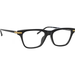 Linda Farrow - Mae Cat Eye Optical Glasses in Black - LF55C1OPT - Eyewear - Avvenice^ Sunglasses