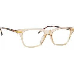 Linda Farrow - Mae Cat Eye Optical Glasses in Ash - LF55C3OPT - Eyewear - Avvenice