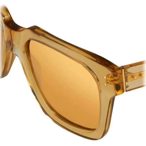 Linda Farrow - Max D-Frame Sunglasses in Dew - LFL71C84SUN - Eyewear - Avvenice