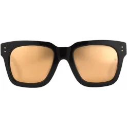 Linda Farrow - Max D-Frame Sunglasses in Black Yellow Gold - LFL71C51SUN - Eyewear - Avvenice^ Sunglasses