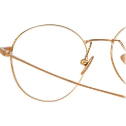 Linda Farrow - Mayne A Oval Optical Glasses in Rose Gold - LF33AC3OPT - Eyewear - Avvenice