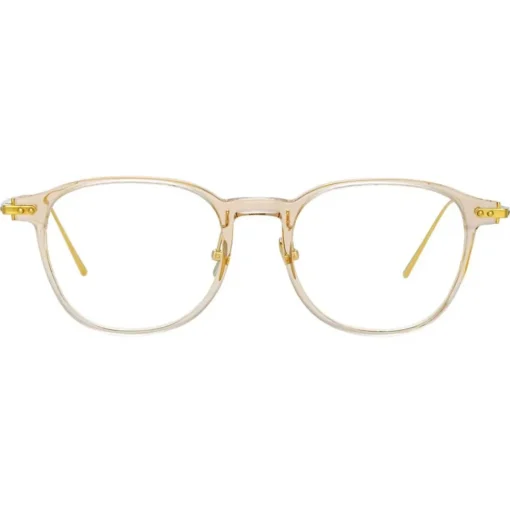 Linda Farrow - Meier A D-Frame Optical Glasses in Clear - Eyewear - Avvenice^ Sunglasses