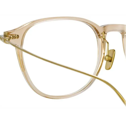 Linda Farrow - Meier A D-Frame Optical Glasses in Clear - Eyewear - Avvenice^ Sunglasses