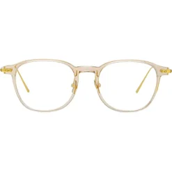 Linda Farrow - Meier D-Frame Optical Glasses in Brown - LF16AC11OPT - Eyewear - Avvenice^ Sunglasses