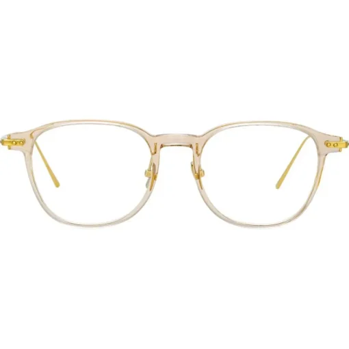 Linda Farrow - Meier D-Frame Optical Glasses in Brown - LF16AC11OPT - Eyewear - Avvenice^ Sunglasses