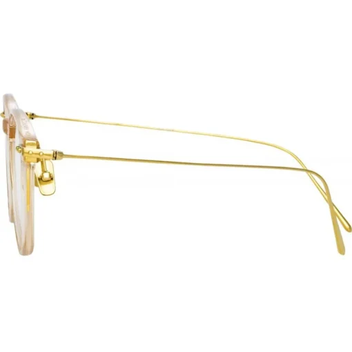 Linda Farrow - Meier D-Frame Optical Glasses in Brown - LF16AC11OPT - Eyewear - Avvenice^ Sunglasses