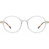 Linda Farrow - Merrick A Oval Optical Glasses in Clear - LF51AC3OPT - Eyewear - Avvenice^ Sunglasses