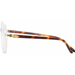 Linda Farrow - Merrick Oval Optical Glasses in Clear - LF51C3OPT - Eyewear - Avvenice