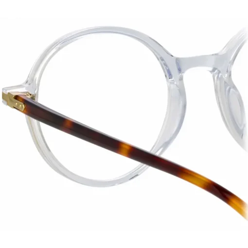 Linda Farrow - Merrick Oval Optical Glasses in Clear - LF51C3OPT - Eyewear - Avvenice
