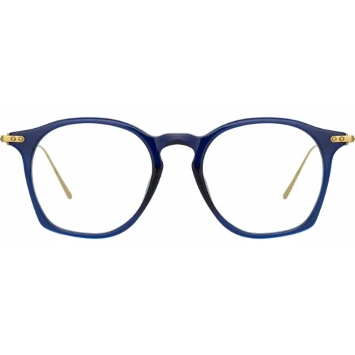 Linda Farrow - Mila A Square Optical Glasses in Navy - LF52AC3OPT - Eyewear - Avvenice^ Sunglasses