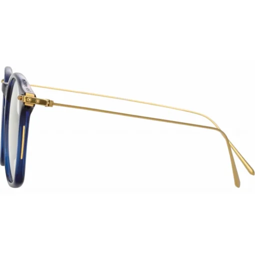 Linda Farrow - Mila A Square Optical Glasses in Navy - LF52AC3OPT - Eyewear - Avvenice^ Sunglasses