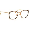 Linda Farrow - Milo Square Optical Glasses in Rose Gold - LFL1338C3OPT - Eyewear - Avvenice^ Sunglasses