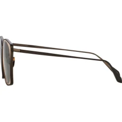 Linda Farrow - Milo Square Sunglasses in Nickel Rose Gold - LFL1338C7SUN - Eyewear - Avvenice^ Sunglasses