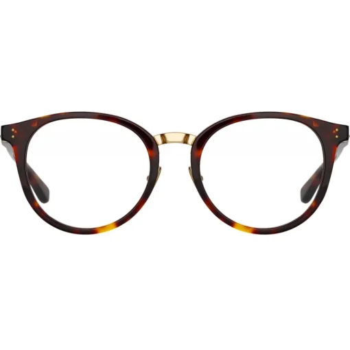 Linda Farrow - Morgan Oval Optical Glasses in Tortoiseshell - LFL1366C4OPT - Eyewear - Avvenice^ Sunglasses