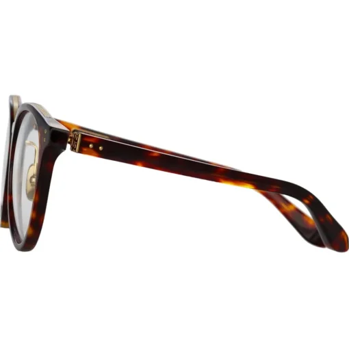 Linda Farrow - Morgan Oval Optical Glasses in Tortoiseshell - LFL1366C4OPT - Eyewear - Avvenice^ Sunglasses