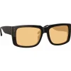 Linda Farrow - Morrison Rectangular Sunglasses in Black Orange - LFL1027C7SUN - Eyewear - Avvenice