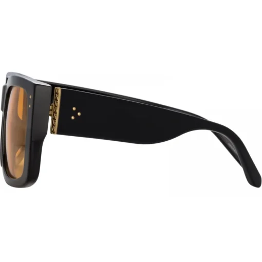 Linda Farrow - Morrison Rectangular Sunglasses in Black Orange - LFL1027C7SUN - Eyewear - Avvenice