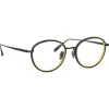 Linda Farrow - Moss Oval Optical Glasses in Nickel - LFL1227C4OPT - Eyewear - Avvenice^ Sunglasses