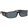 Linda Farrow - Mya Rectangular Sunglasses in Black - LFL1274C1SUN - Eyewear - Avvenice^ Sunglasses