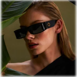 Linda Farrow - Mya Rectangular Sunglasses in Black - LFL1274C1SUN - Eyewear - Avvenice^ Sunglasses