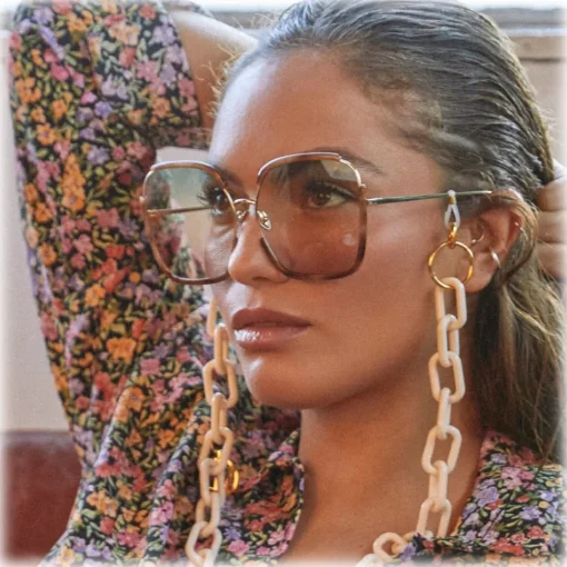 Linda Farrow - Natalia Oversized Sunglasses in Tortoiseshell - LFL1210C2SUN - Eyewear - Avvenice