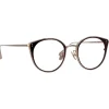 Linda Farrow - Neusa Oval Optical Glasses in Light Gold - LFL1420C3OPT - Eyewear - Avvenice^ Sunglasses