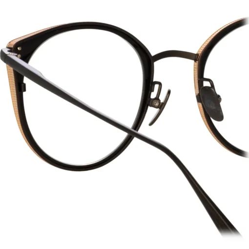 Linda Farrow - Neusa Oval Optical Glasses in Nickel - LFL1420C2OPT - Eyewear - Avvenice