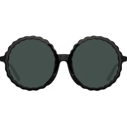 Linda Farrow - Nova Round Sunglasses in Black - LFL1354C1SUN - Eyewear - Avvenice^ Sunglasses