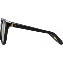 Linda Farrow - Palla D-Frame Optical Glasses in Black - LFL1277C4OPT - Eyewear - Avvenice