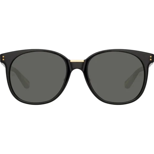 Linda Farrow - Palla D-Frame Sunglasses in Black - LFL1277C1SUN - Eyewear - Avvenice^ Sunglasses