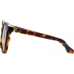Linda Farrow - Palla D-Frame Optical Glasses in Tortoiseshell - LFL1277C5OPT - Eyewear - Avvenice^ Sunglasses