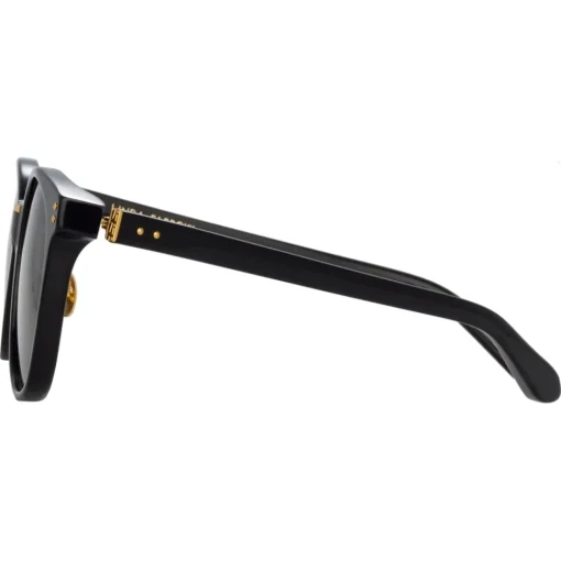Linda Farrow - Palla D-Frame Sunglasses in Black - LFL1277C1SUN - Eyewear - Avvenice^ Sunglasses