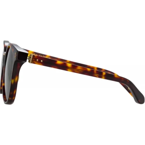 Linda Farrow - Palla D-Frame Sunglasses in Tortoiseshell - LFL1277C2SUN - Eyewear - Avvenice