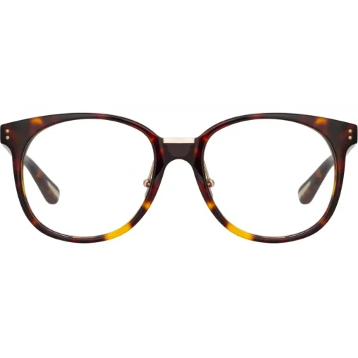 Linda Farrow - Palla D-Frame Optical Glasses in Tortoiseshell - LFL1277C5OPT - Eyewear - Avvenice^ Sunglasses