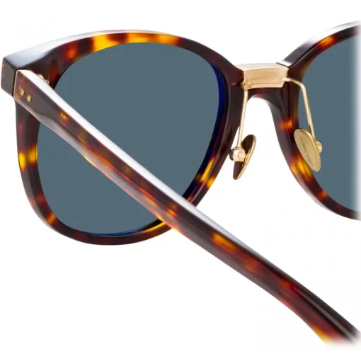 Linda Farrow - Palla D-Frame Sunglasses in Tortoiseshell - LFL1277C2SUN - Eyewear - Avvenice